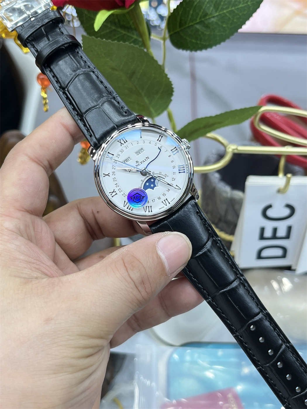 Blancpain Villeret 6654 Moonphase (Steel) – APS Factory Clone 6654 Movement