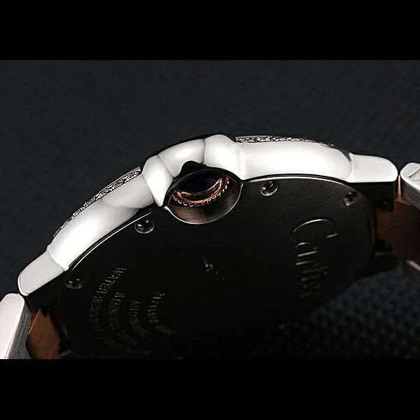Ballon Blue De Cartier Diamond Steel Case White Dial Roman Numerals Two Tone Bracelet new60531