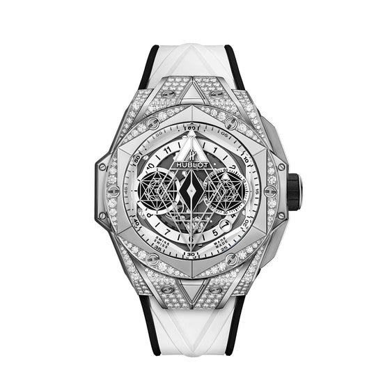 Big Bang SANG BLEU II TITANIUM WHITE PAVÉ 418.NX.2001.RX.1604.MXM20