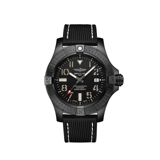 Breitling Replica Watch Avenger Automatic 45 Seawolf Night Mission DLC-Coated Titanium V17319101B1X1