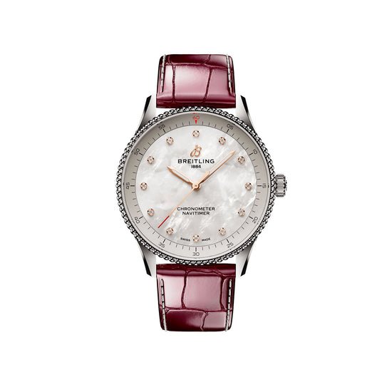 Breitling Replica Watch Navitimer 32, Stainless steel, Mother-of-pearl dial and 12 Diamonds, A77320E61A2P2