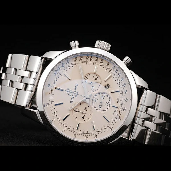 Breitling Transocean White Dial Stainless Steel Strap new58578