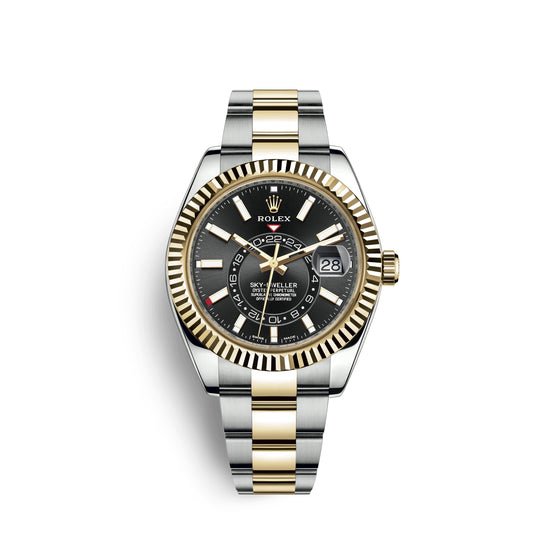 DISCONTINUED Rolex Replica Watch Sky-Dweller 42mm, Oystersteel and 18k Yellow Gold, 326933-0002