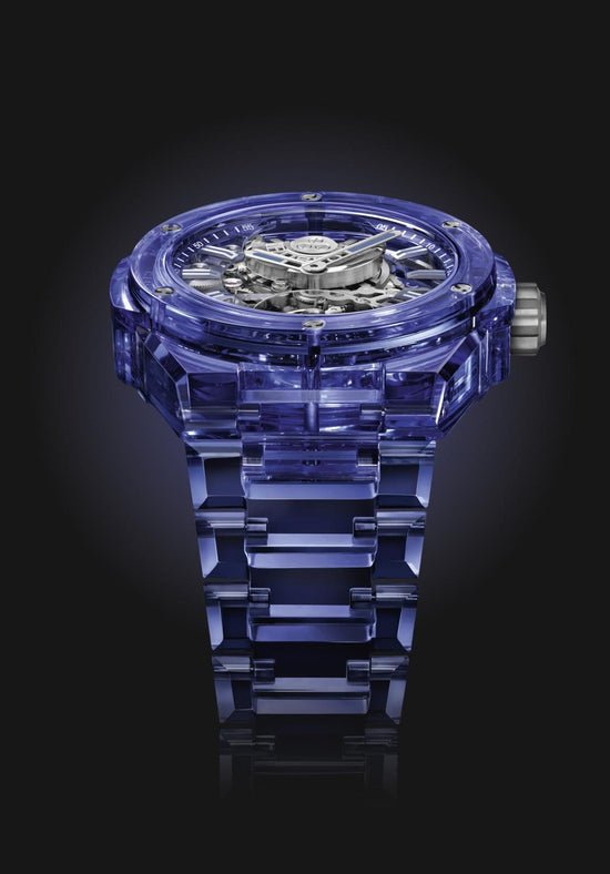 Hublot Replica Watch Big Bang Integrated Tourbillon Full Blue Sapphire, 43mm, 455.JL.0120.JL