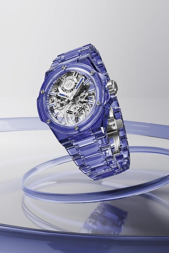 Hublot Replica Watch Big Bang Integrated Tourbillon Full Blue Sapphire, 43mm, 455.JL.0120.JL