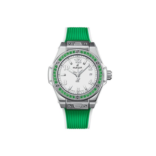 Hublot Replica Watch Big Bang One Click Joyful Steel Apple Green 33, 485.SG.2210.RX.1222