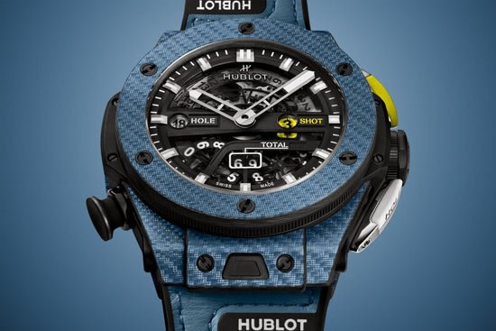 Hublot Replica Watch Big Bang Unico Golf Sky Blue Carbon, 45mm, 416.YE.1120.VR