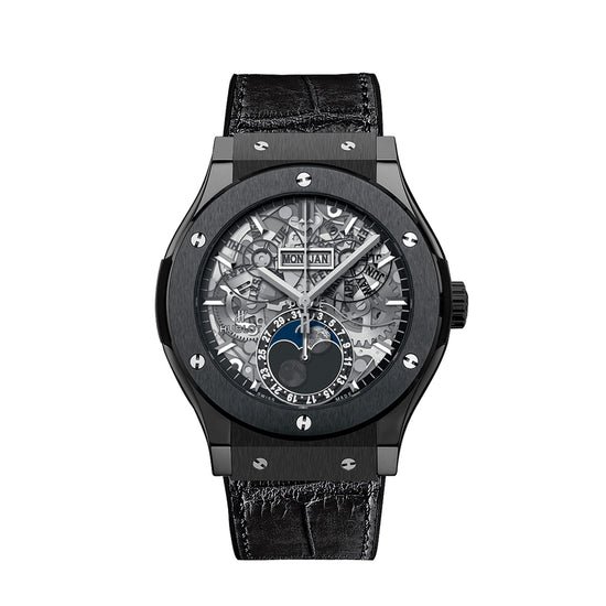 Hublot Replica Watch Classic Fusion Aerofusion Moonphase 45mm Black Magic, 517.CX.0170.LR