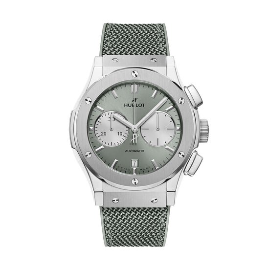 Hublot Replica Watch Classic Fusion Chronograph Titanium Sage Green, 521.NX.891G.NR.