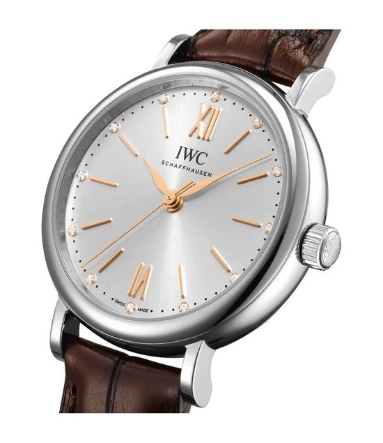 IWC Replica Watch Portofino Automatic 34, Stainless Steel and Diamonds, 34mm, IW357403