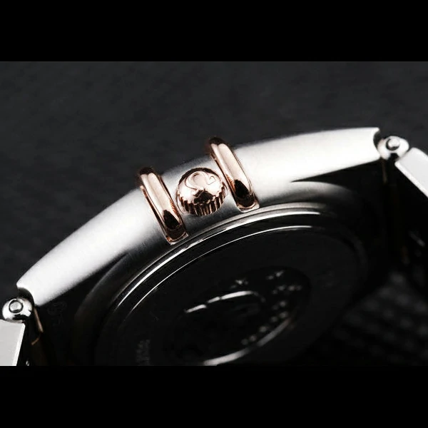 Omega Constellation Jewelry Rose Gold Case White Dial new58143