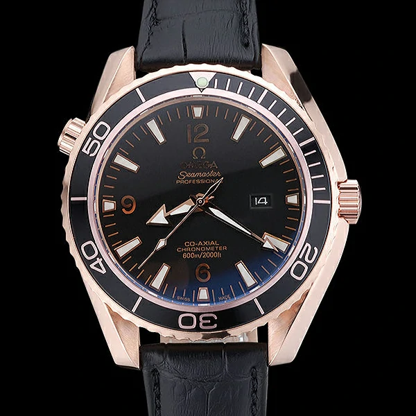 Omega Seamaster Planet Ocean Ceragold Black Dial new60284