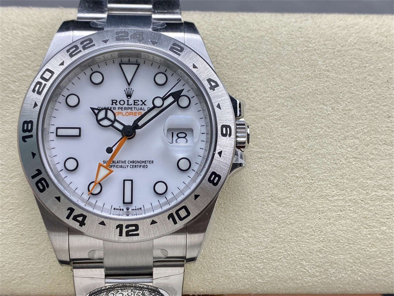 Rolex Explorer 2 Homage – 42mm Polar White Stainless Steel Automatic Watch