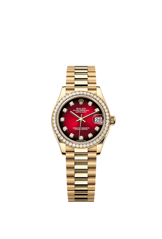 Rolex Replica Watch Datejust 31, 18k Yellow Gold, Diamond, 278288rbr-0041