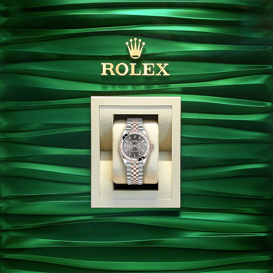 Rolex Replica Watch Datejust 31, Oystersteel, 18kt Everose Gold and diamonds, 278341RBR-0018
