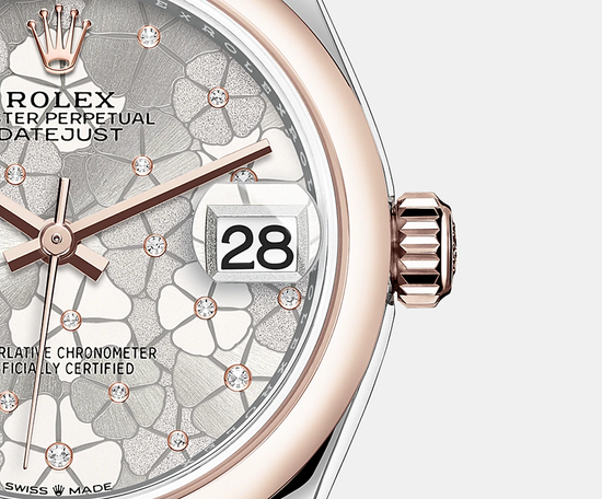 Rolex Replica Watch Datejust 31mm, Oystersteel and 18k Everose Gold and Diamonds, 278241-0031