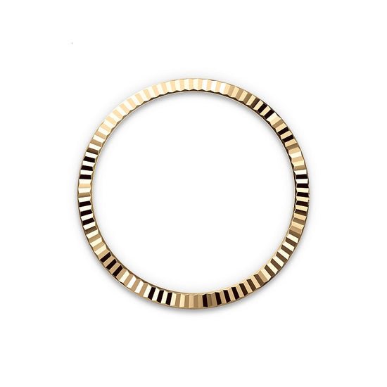 Rolex Replica Watch Datejust 36, Oystersteel and 18k Yellow Gold, Olive green sunray Roman dial, Fluted Oyster, 126233-0054