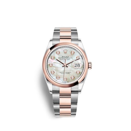 Rolex Replica Watch Datejust 36 Oystersteel and Everose gold 126201-0022