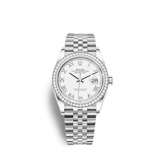 Rolex Replica Watch Datejust 36 Oystersteel and white gold 126284RBR-0017