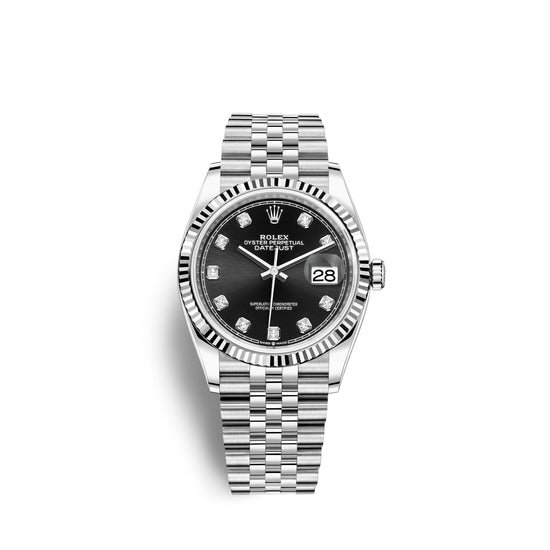 Rolex Replica Watch Datejust 36, Stainless Steel and 18k White Gold, 36mm, 126234-0027