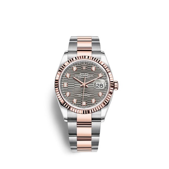 Rolex Replica Watch Datejust 36mm, Oystersteel and 18k Everose Gold, 126231-0042
