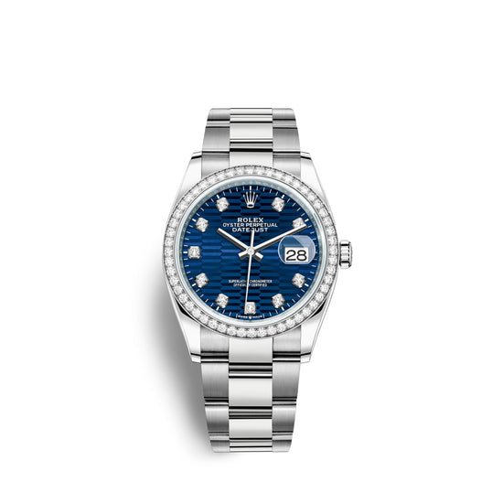 Rolex Replica Watch Datejust 36mm, Oystersteel and 18k White Gold, 126284rbr-0050