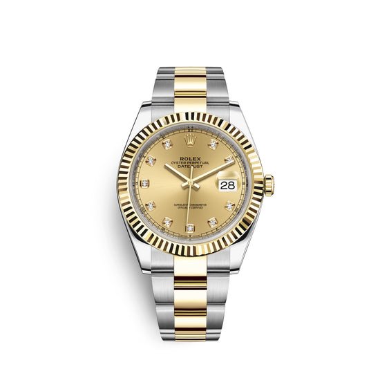 Rolex Replica Watch Datejust 41, 18k Yellow Gold and Stainless Steel, 41mm, 126333-0011