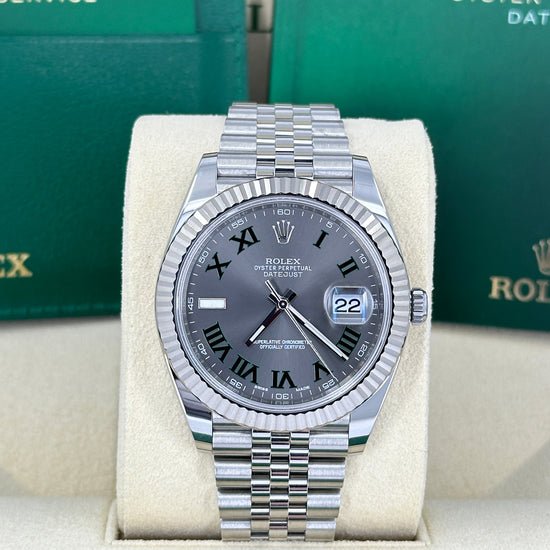 Rolex Replica Watch Datejust 41, Stainless Steel and 18k White Gold, 41mm, 126334-0022