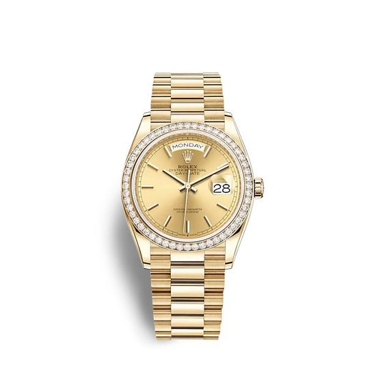 Rolex Replica Watch Day-Date 36 Yellow gold 128348RBR-0026
