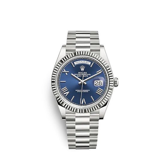 Rolex Replica Watch Day-Date 40 White gold 228239-0007