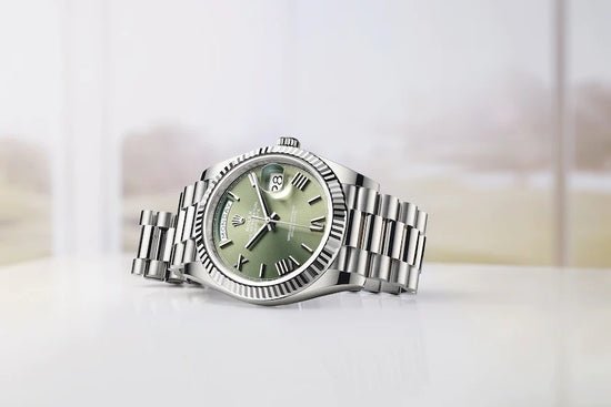 Rolex Replica Watch Day-Date 40 White gold 228239-0033