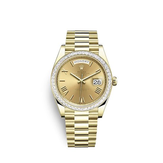 Rolex Replica Watch Day-Date 40 Yellow gold 228398TBR-0003