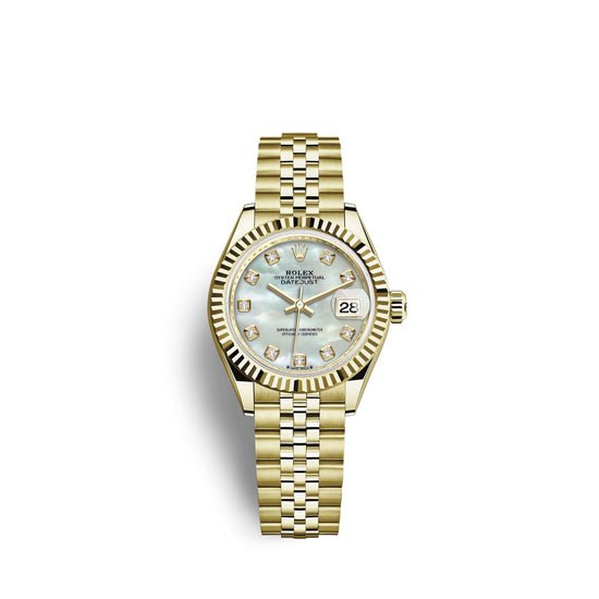 Rolex Replica Watch Lady-Datejust 28, 18k Yellow Gold, 279178-0026