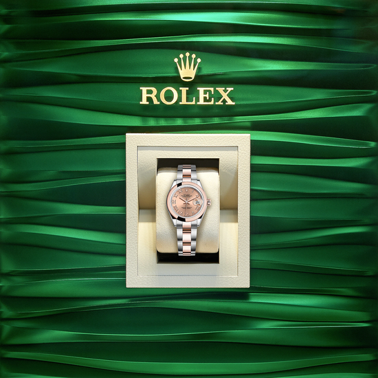 Rolex Replica Watch Lady-Datejust 28, Oystersteel and 18k Everose Gold, 279161-0026