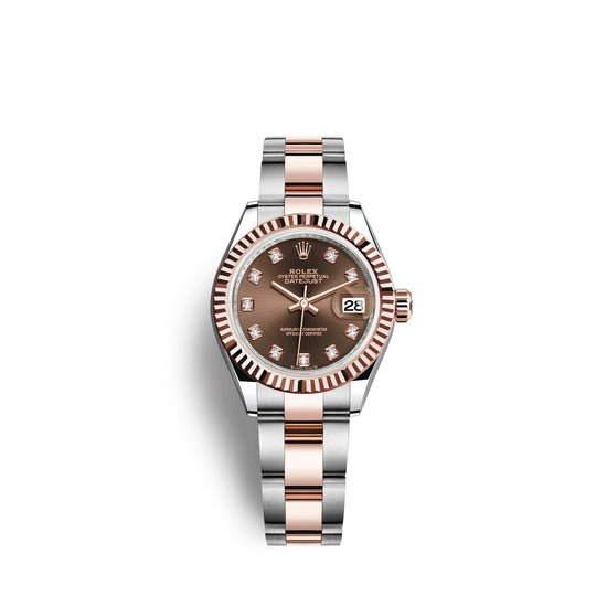 Rolex Replica Watch Lady-Datejust 28, Oystersteel and 18k Everose Gold, 279171-0012