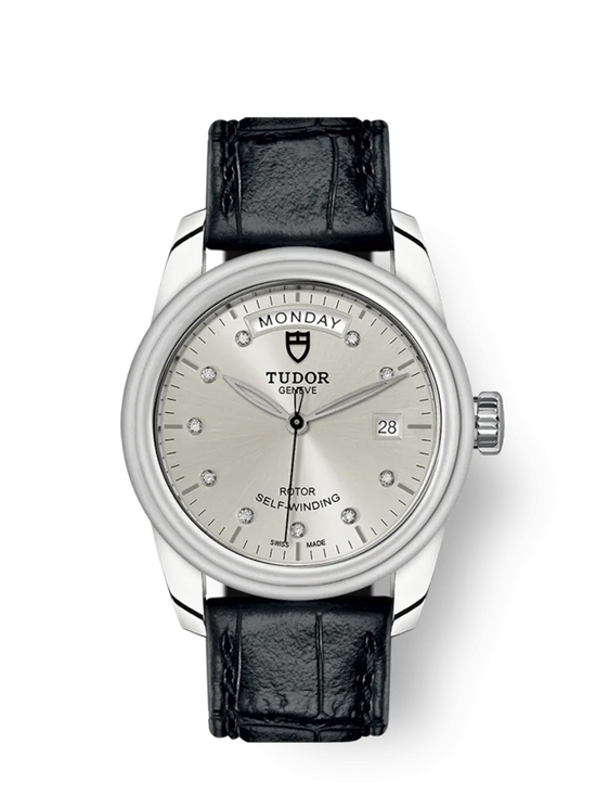 Tudor Replica Watch Glamour Date+Day, Stainless Steel and Diamond-set, 39mm, M56000-0028