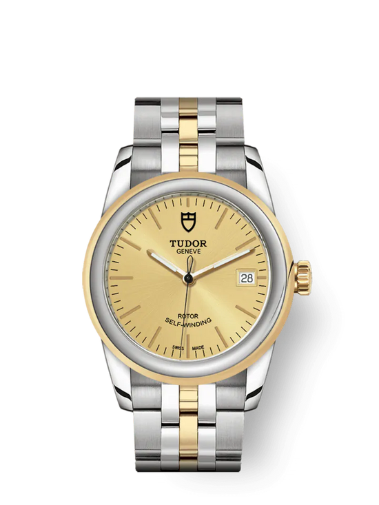 Tudor Replica Watch Glamour Date, Stainless Steel and 18k Yellow Gold, 36mm, M55003-0005
