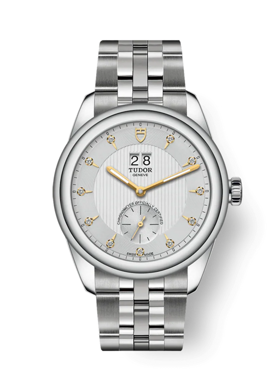 Tudor Replica Watch Glamour Double Date, Stainless Steel and Diamond-set, 42mm, M57100-0005