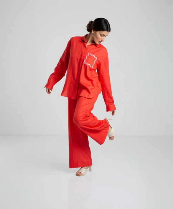 Vermilion co ord set