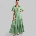 Light green maxi dress