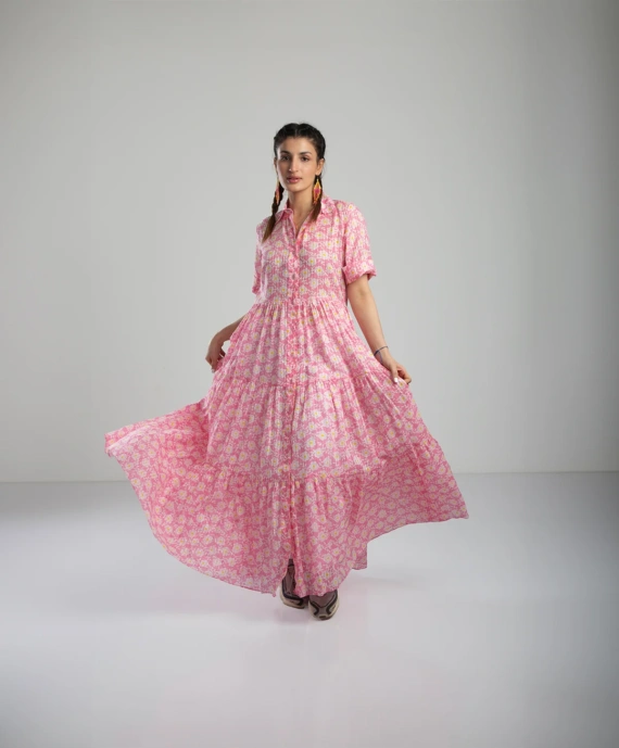 Baby pink dress