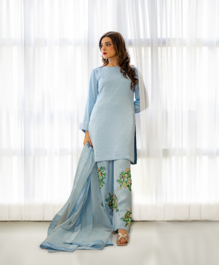 Pale Azure Silk